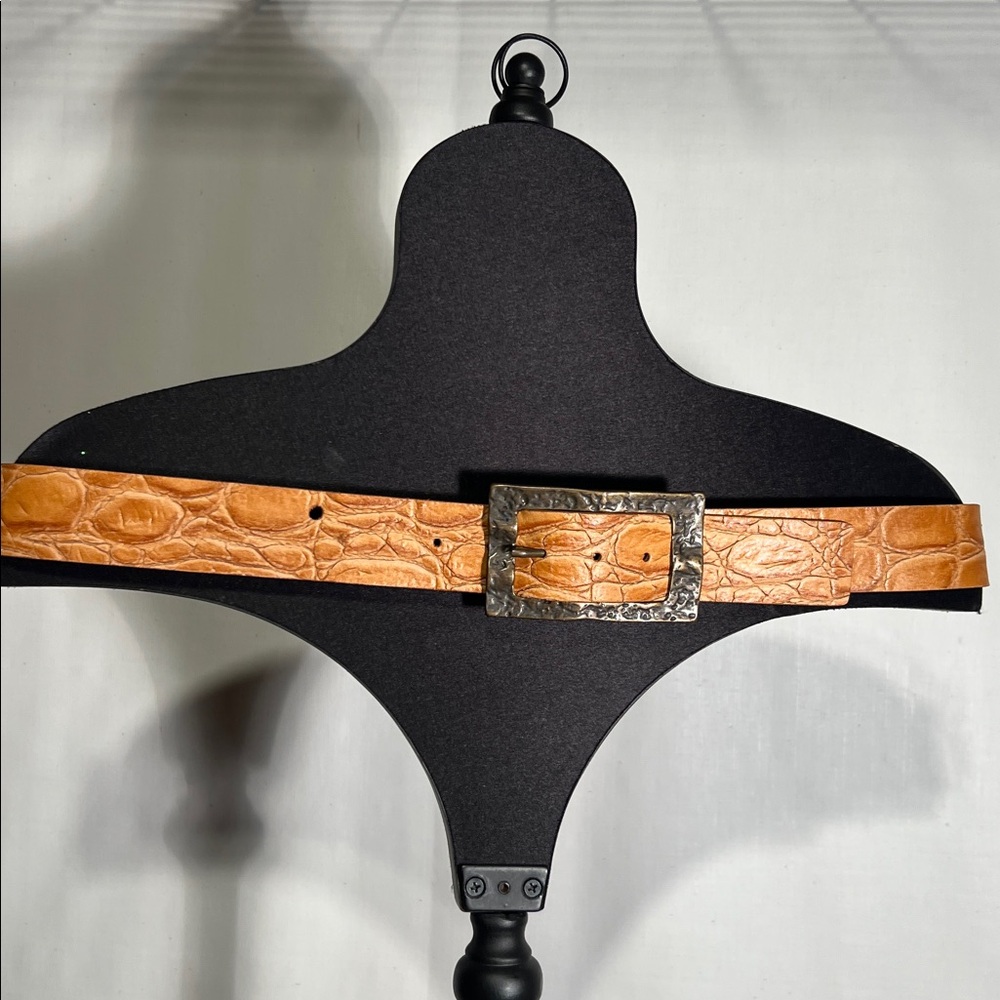 Vintage Garuglieri Belt, MADE IN ITALY,XL, embossed animal print